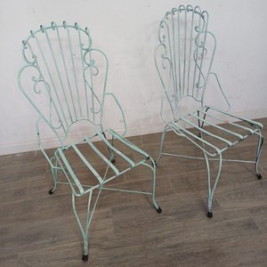 Par de Sillas de Hierro Estilo Clásico para Jardín - imagen 3