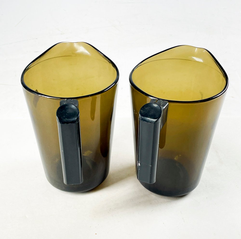 Dos tazas de vidrio francesas en color - imagen 2