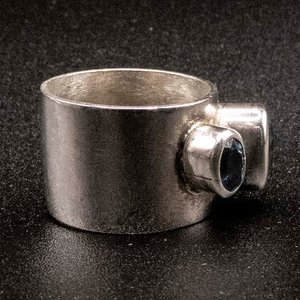 Anillo de Plata 950 con Topacios Azules - imagen 2