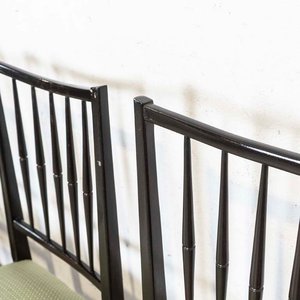 Juego de Cuatro Sillas Americanas con Asientos Tapizados - imagen 3