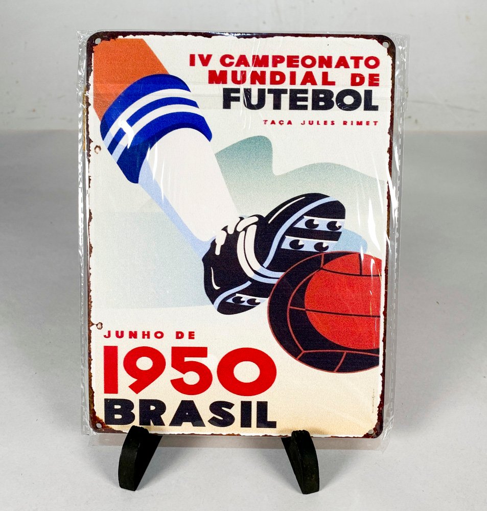 Cartel Decorativo "IV Campeonato Mundial de Fútbol 1950 Brasil"