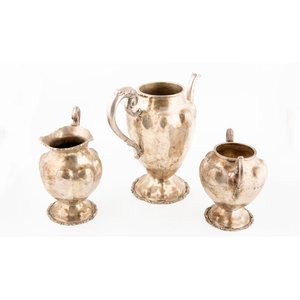 Set de 3 Piezas para Té de Plata Mexicana 925, Cuerpos Lobulados - imagen 2