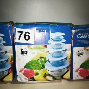 Set de 3 Recipientes de Vidrio para Almacenamiento de Alimentos - imagen 2