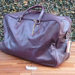 Bolso de Viaje Vintage Samsonite de Cuero Marrón - imagen 2