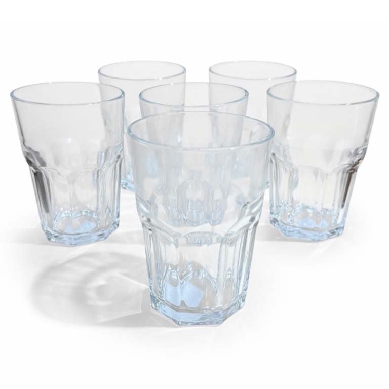 Set de 6 Vasos de Vidrio Nadir Bristol 410 ml