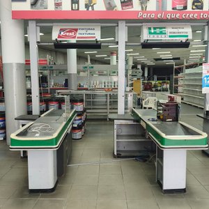 Módulo de 2 Cajas Registradoras Comerciales con Mostrador y Estructura Superior - imagen 3