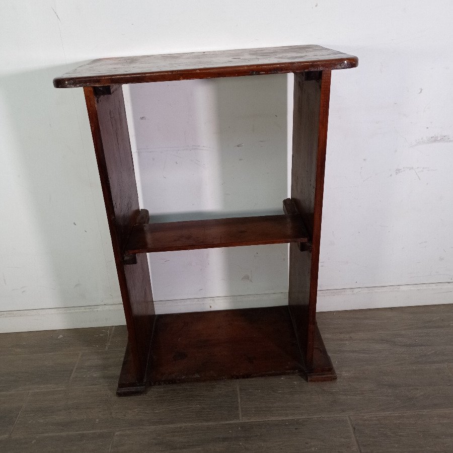 Mesita Auxiliar de Madera Pino con Estante