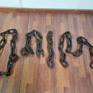 Lote anterior: Conjunto de Tramos de Cadenas de Hierro Rústicas para Trabajos Pesados