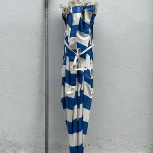Sombrilla de Playa a Rayas Azules y Blancas con Funda Original - imagen 4