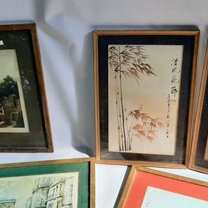 Lote de 6 Láminas Decorativas con Marcos - imagen 2