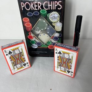 Set de Poker Profesional con Fichas y Cartas en Lata - imagen 4