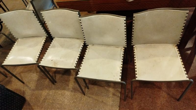 Sillas de Plástico con Base Hierro para Oficina - imagen 2