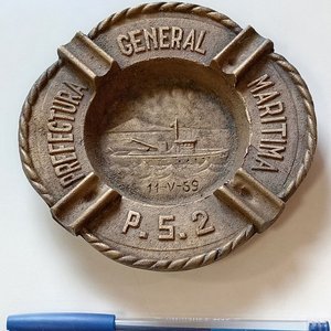Lote anterior: Cenicero de Bronce Prefectura General Marítima P.S.2. Año 1959