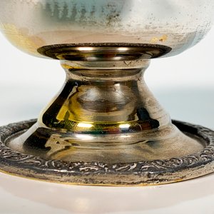 Colador de té Sheffield de metal con soporte tipo copón - imagen 2