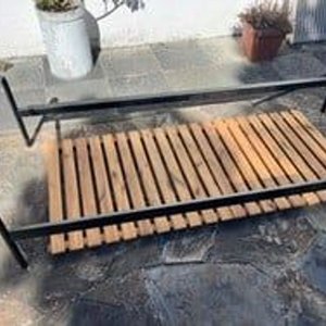 Cama Medida Especial Hierro y Madera + Colchon - imagen 5