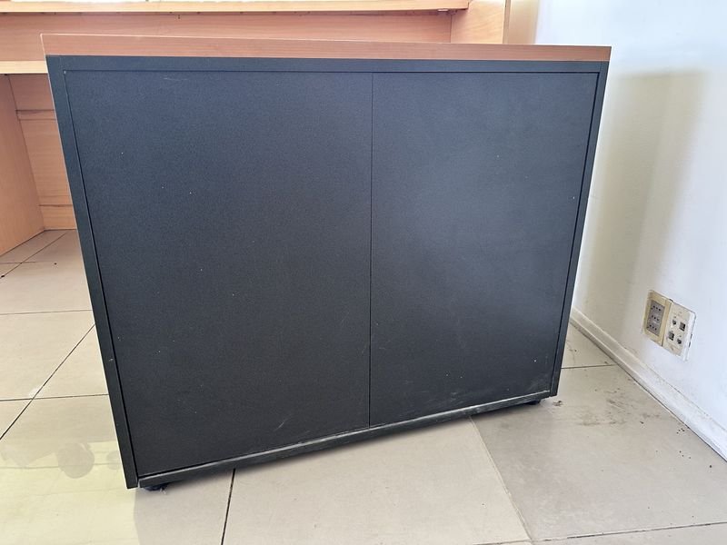 Armario de madera con puertas y estantes - imagen 3