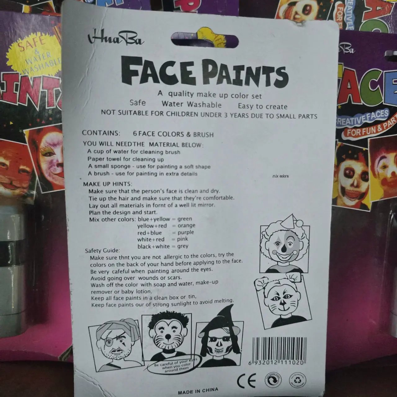Paletas de pintura facial para niños - imagen 3