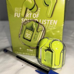 Lote siguiente: Auriculares Inalámbricos Ultra Pods Max Verdes con Bluetooth y Pantalla LED