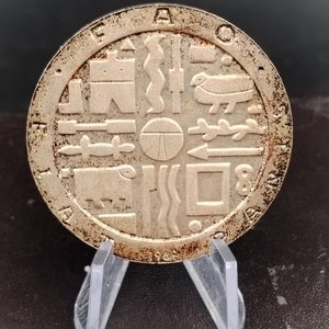 Moneda de Plata Uruguay FAO 1969 - 1000 Pesos - imagen 2