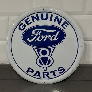 Lote siguiente: Chapa Decorativa Redonda "Genuine Ford Parts" Original