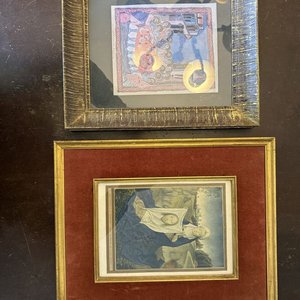 Lote de 2 Cuadros Enmarcados: Última Cena Armenia y Verónica de Memling - imagen 9