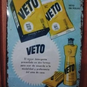 Lote anterior: Cartel de Chapa Decorativo Jabón Veto