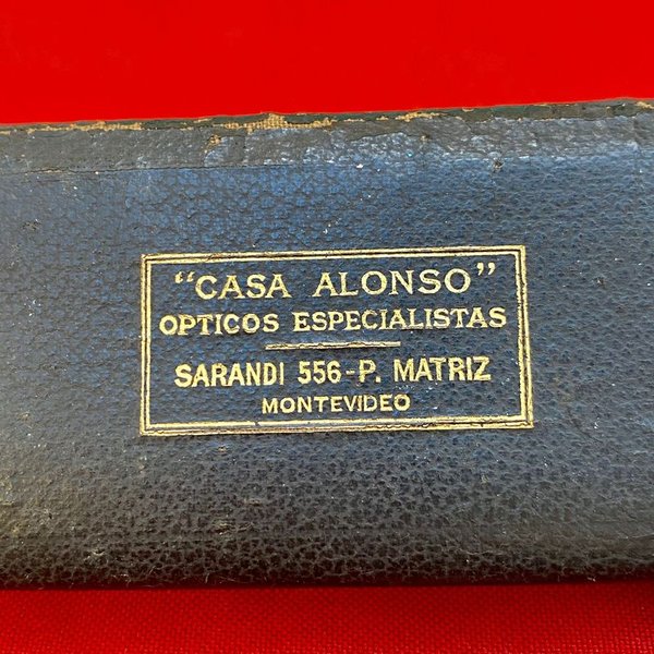 Antiguos lentes enchapados en oro con detalles en baquelita - imagen 7