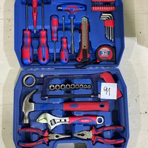 Set de Herramientas Manuales con Estuche Azul - imagen 1