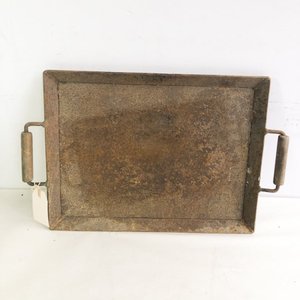 Plancha Antigua de Hierro con Asas de Madera - imagen 1