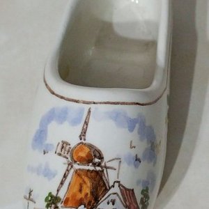 Cenicero Vintage Zueco Holandés De Delftse Pauw Cerámica Pintado a Mano - imagen 2