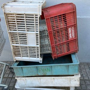 Carro de Supermercado con 9 Cajones Plásticos de Colores Variados - imagen 4