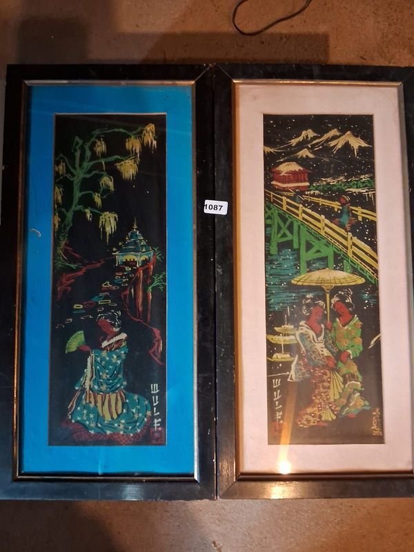 Lote siguiente: Cuadros antiguos chinos de estilo tradicional
