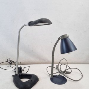 L 285 - Set De 2 Piezas - Set de dos atractivas lámparas de escritorio, ambas funcionales, ideales para estudio o trabajo con diseños en tonos oscuro y - imagen 3