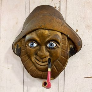 Figura Antigua de Marinero en Madera Tallada para Pared - imagen 2