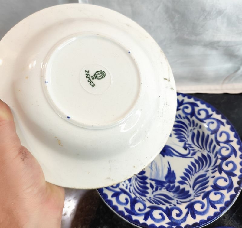 Platos de porcelana azul y blanco en loza ÁNFORA - imagen 6