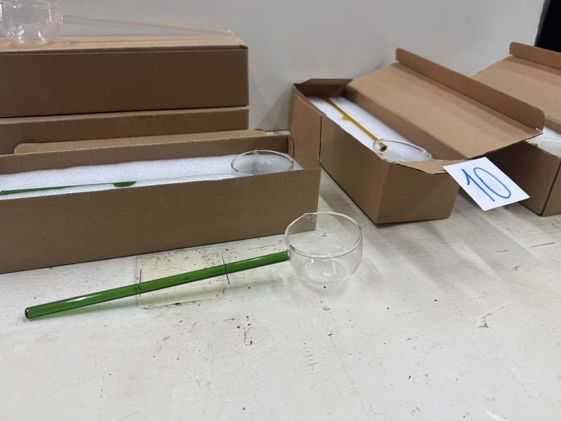 7 Cucharas Revolvedoras de Vidrio Nuevas para Cócteles