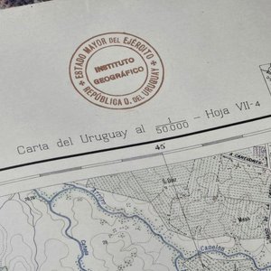 Mapa Topográfico "Los Cerrillos" - Escala 1:50.000 - Instituto Geográfico Militar Uruguay - imagen 3