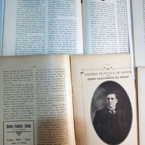 10 Revistas Centro Coleccionistas Uruguay (1924-1927) Filatelia Publicidad Época - imagen 3