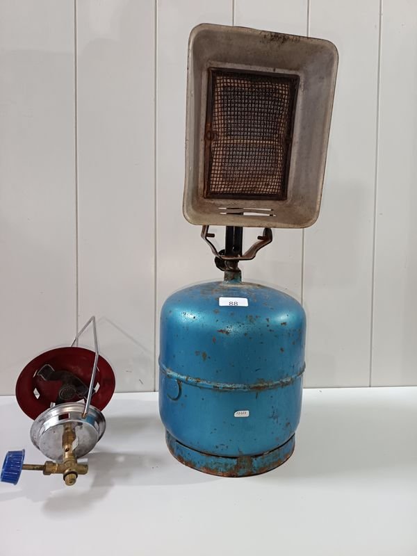 Garrafa de Gas de 3 kg con Panel Calefactor y Cabezal de Farol