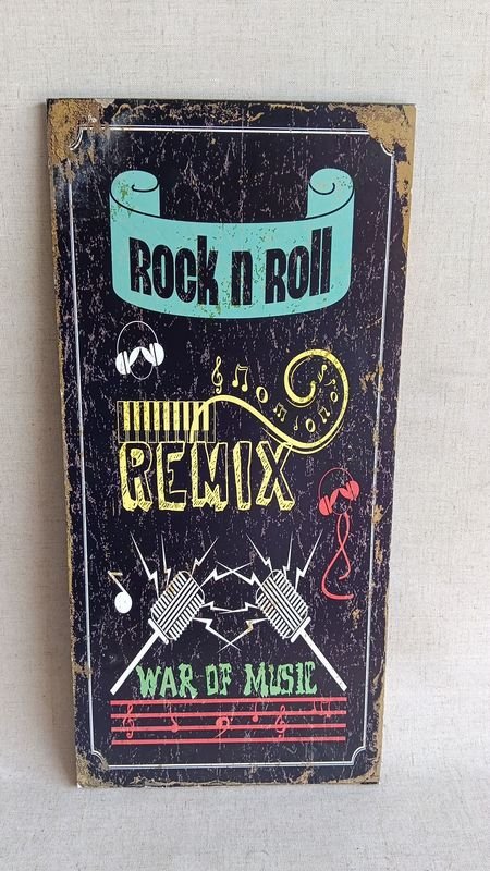 Cuadro Vintage "Rock n Roll Remix"
