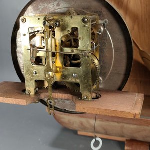 Reloj de Pared Antiguo de Madera con Carrillón, Llave y Péndulo - imagen 10