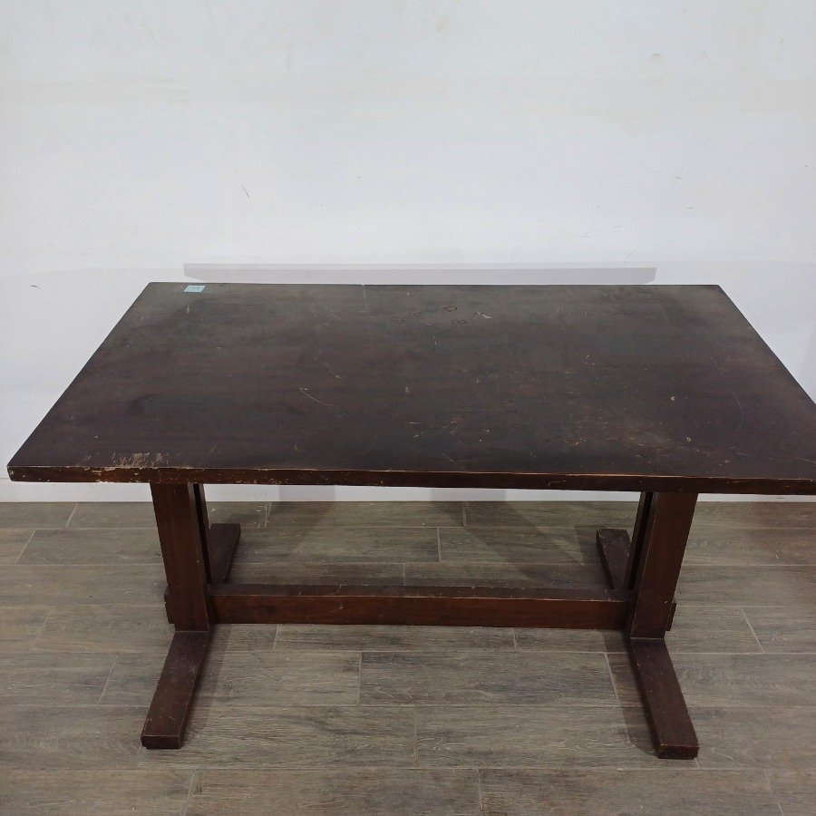 Mesa de pino rectangular en buen estado - imagen 3