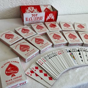 Mazos de Cartas de Póker Black Leopard 707 Plastic Coated - imagen 2