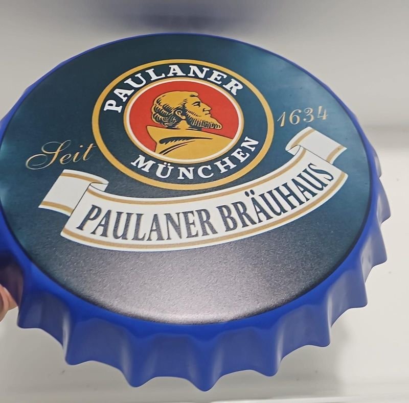 Cartel Decorativo Tapa Cerveza Paulaner München