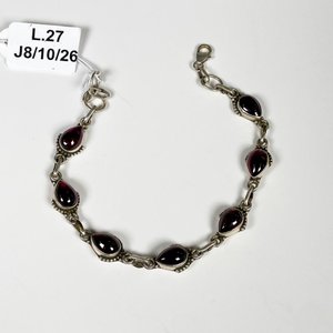 Lote anterior: Pulsera de Plata con Piedras Granates Facetadas