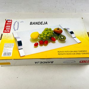 Bandeja de Vidrio Templado con Asas Metálicas - imagen 3