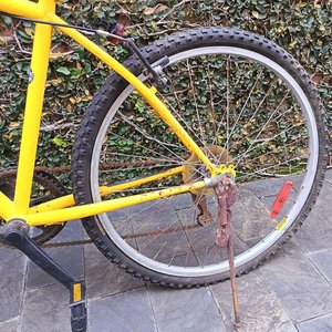 Bicicleta de Montaña Caloi Aspen Dolphin G.S. Rodado 26 Amarilla Años 90 - imagen 9