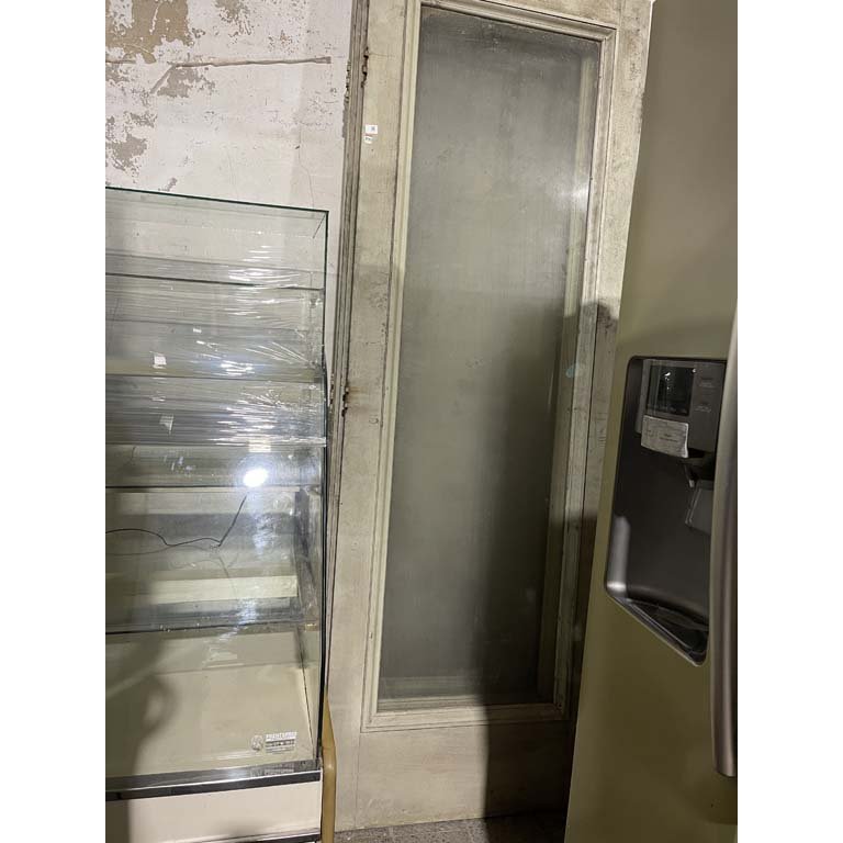 Tres Hojas de Puerta de Vidrio Sin Marco con Marco de Madera