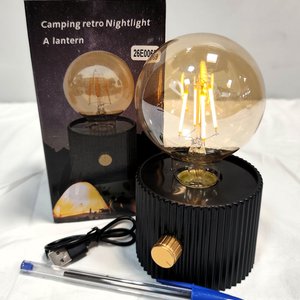 Lámpara LED Recargable Vintage con Dimmer, Nueva en Caja - imagen 4