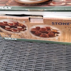 Dos Juegos de Tazas y Platillos de Cerámica Durax - imagen 3